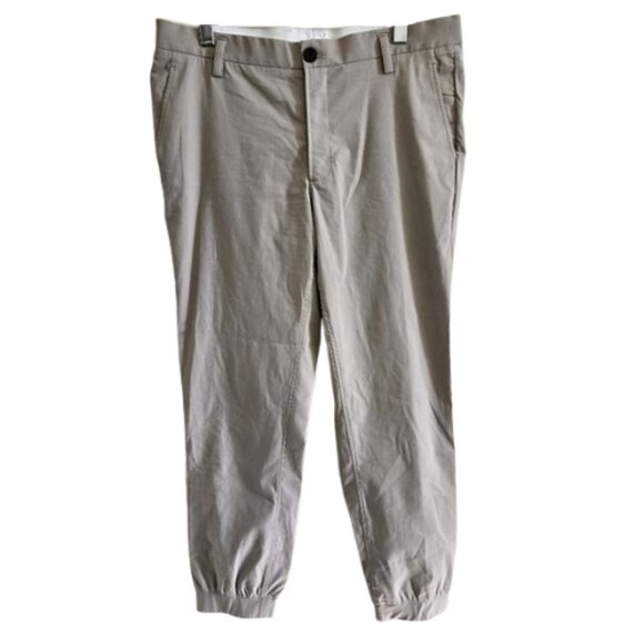 Kit and Ace Men's Khaki Beige Jogger Pants - Picture 1 of 9